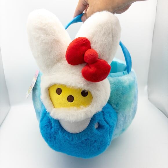 NWT Peeps X Hello Kitty Easter Plush Bunny 2025 New 18” Stuffed Basket NEW - Picture 6 of 9